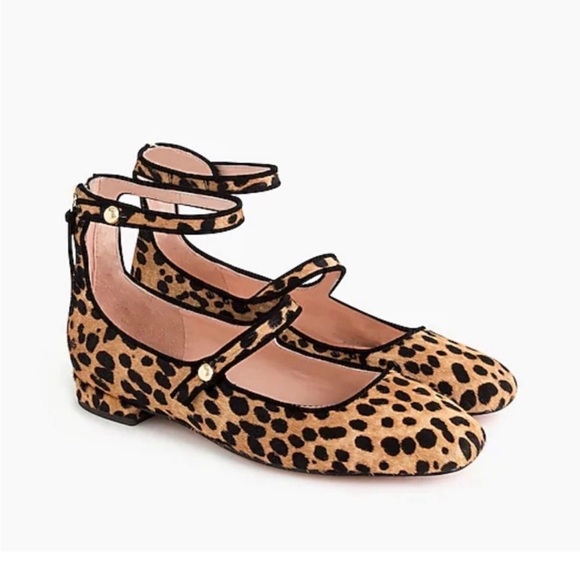 J Crew New Poppy Ballet Flats Shoes Pony Hair